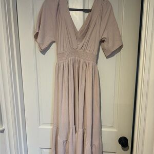 Elegant Blush Maxi Dress